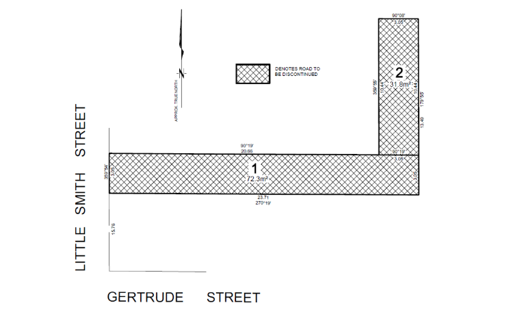 Image of 243-245 Gertrude Street Fitzroy, for Road Discontinuance
