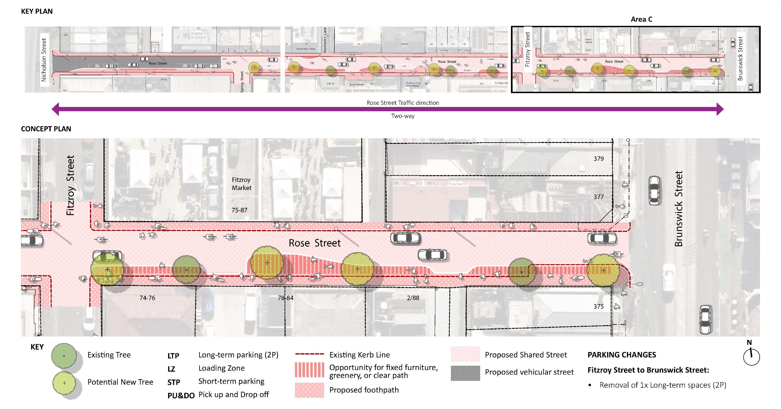 Section of concept option 3 showing Area C, which is the final section