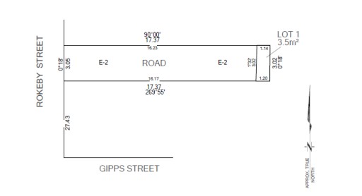 Map showing land affected by the proposed changes.