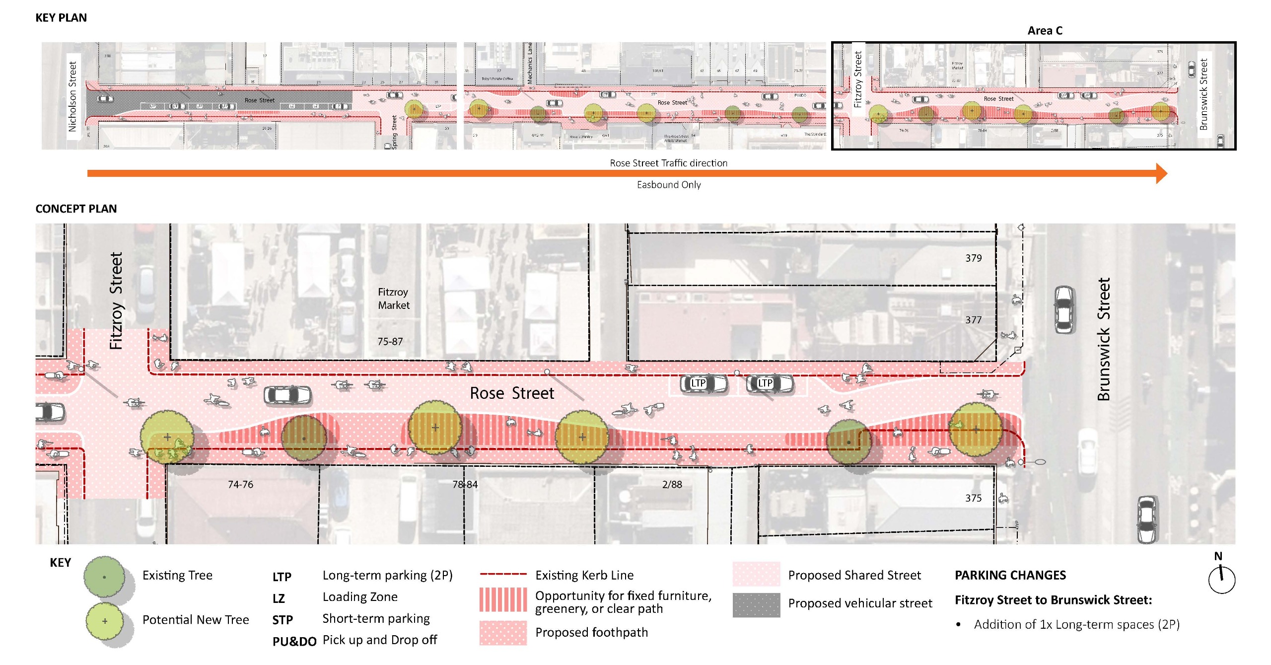 Section of concept option showing Area C, which is the third and final section