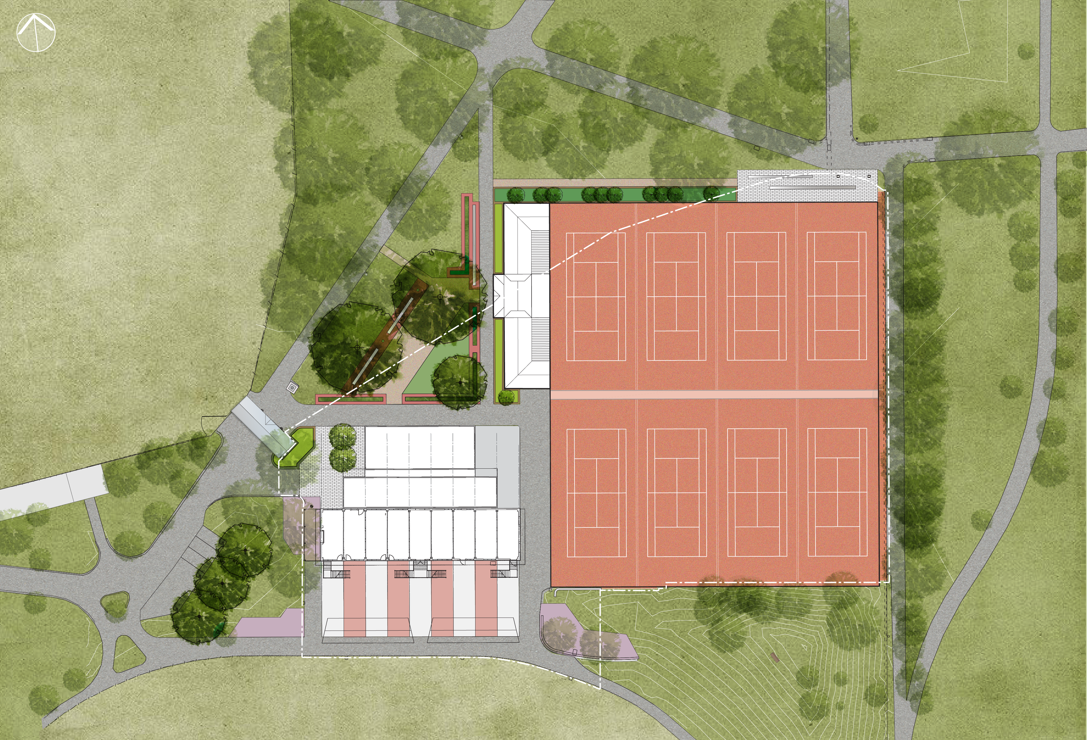 Proposed site plan for Brunswick Street Oval facilities